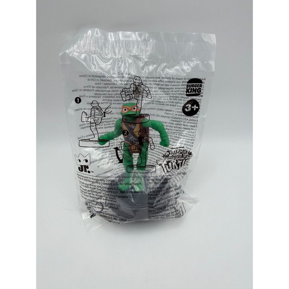 Burger King Tales of the TMNT‎ Michelangelo Figure 2024 Kids Meal Toy Sealed NIP